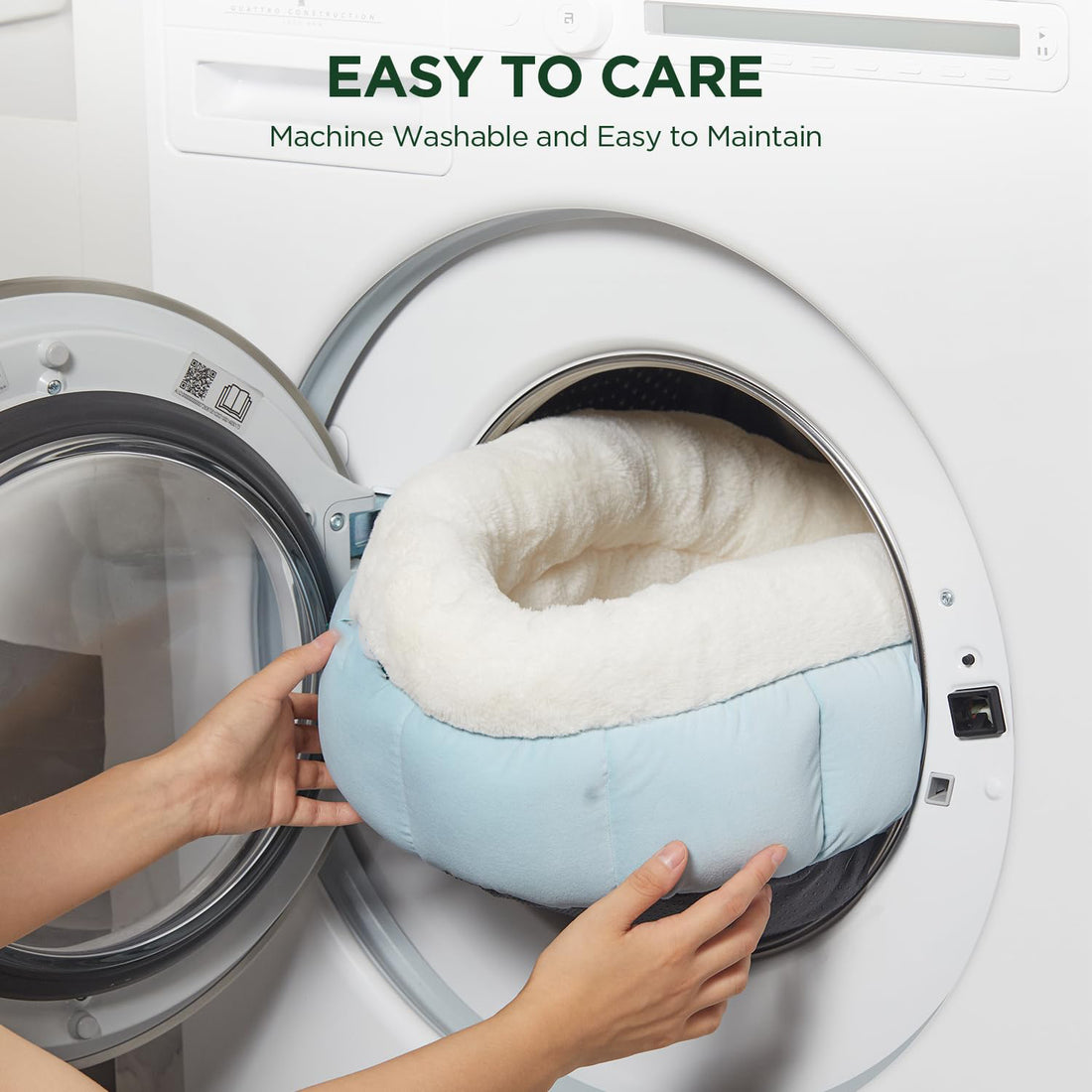 Pet Donut Round Bed Washable Anti Slip Comfort Sleeping Mat