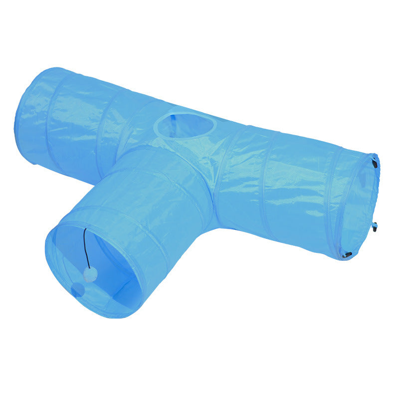 Pet Foldable Tunnel Climbing Play Toy