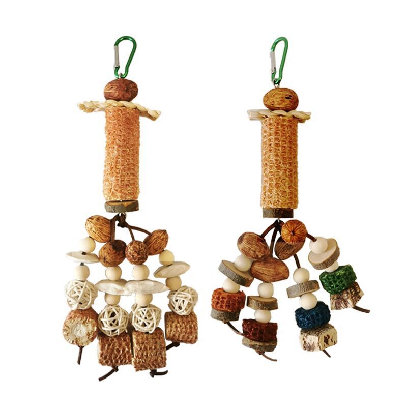 Peony Parrot Chew Toy Cuttlebone Corncob Vine Set