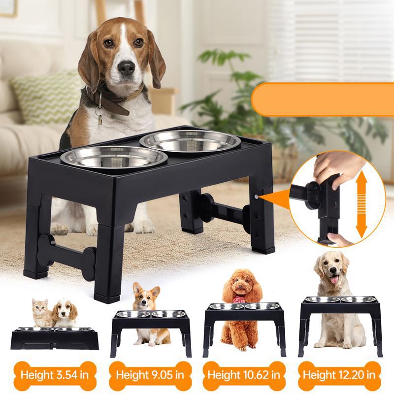 Pet Lifting Feeding Bowl Neck Support Anti Tumble Stand
