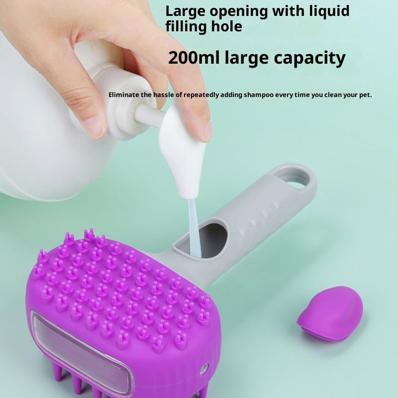 Pet Shower Bath Cleaning Grooming Brush Hair Removal Tool