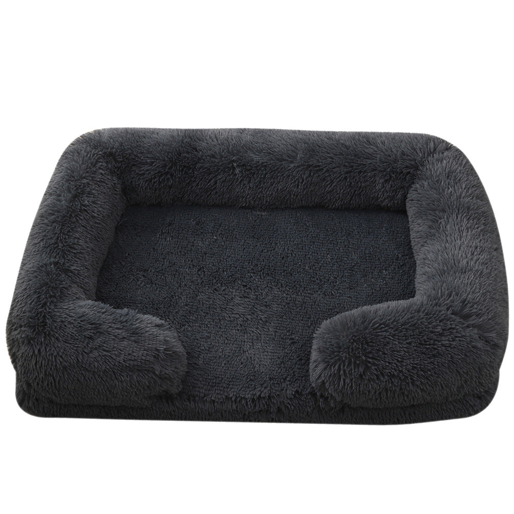 Pet Plush Round Winter Bed Warm Sleeping Mat