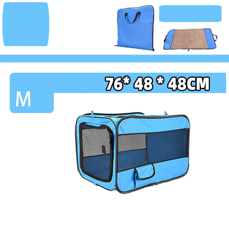 Portable Folding Pet Travel Carrier Secure Locking Zipper Bag