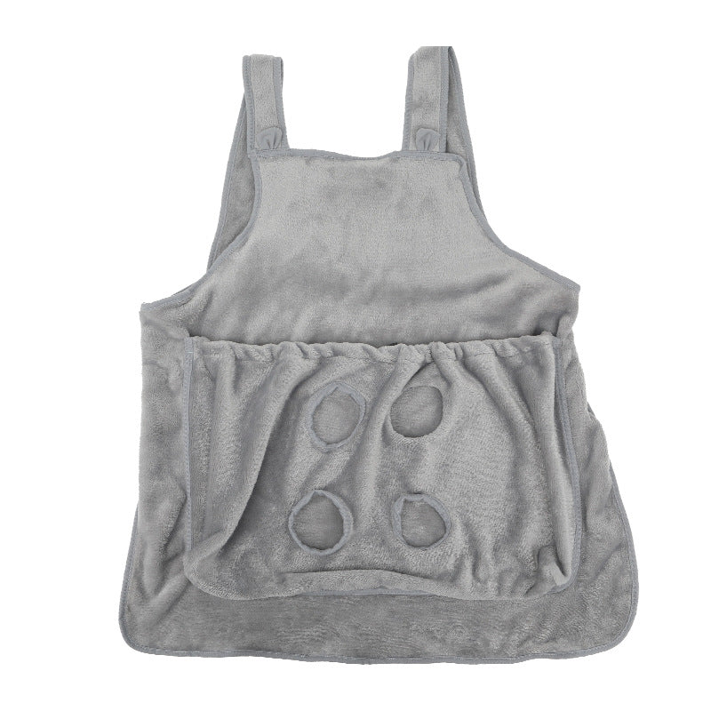 Pet Carrier Apron Hanging Chest Travel Bag Plush Sleeping Pouch