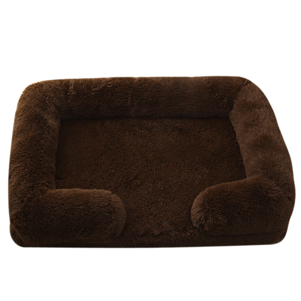 Pet Plush Round Winter Bed Warm Sleeping Mat