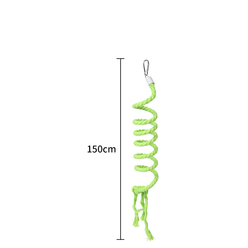 Colorful Bendable Bird Rope Perch Cage Accessory