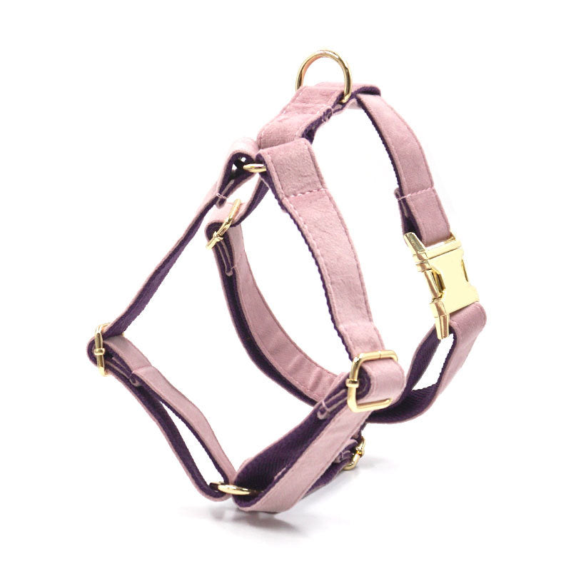 Green Velvet Pet Durable Adjustable Collar Leash Set