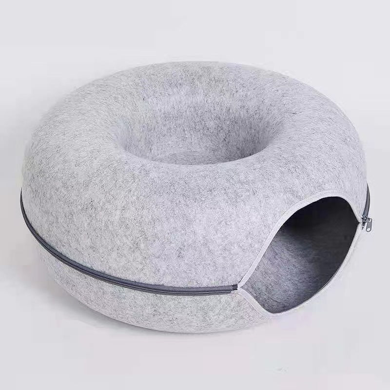 Pet Round Tunnel Bed Comfortable Cat Nest Sleeping Mat