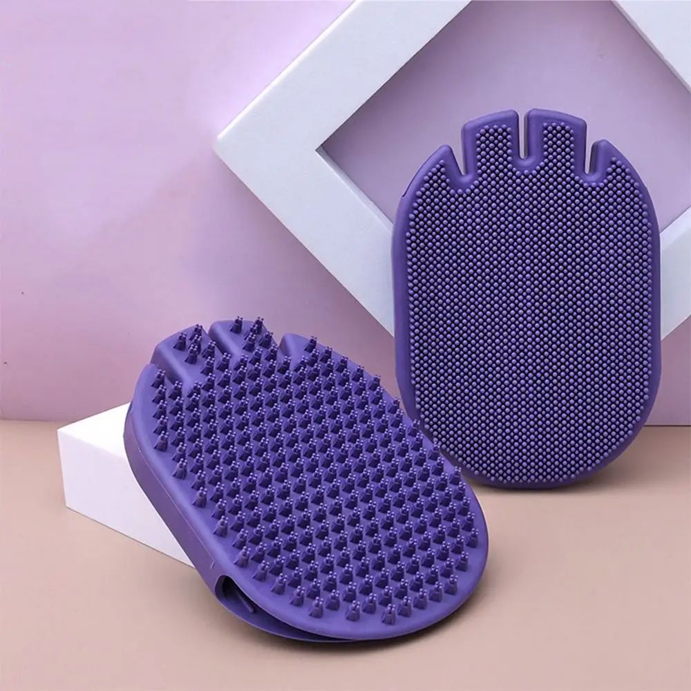 Pet Massage Shampoo Grooming Brush Soft Bristle Cleaning Tool
