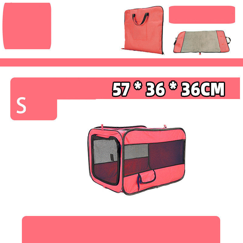 Portable Folding Pet Travel Carrier Secure Locking Zipper Bag