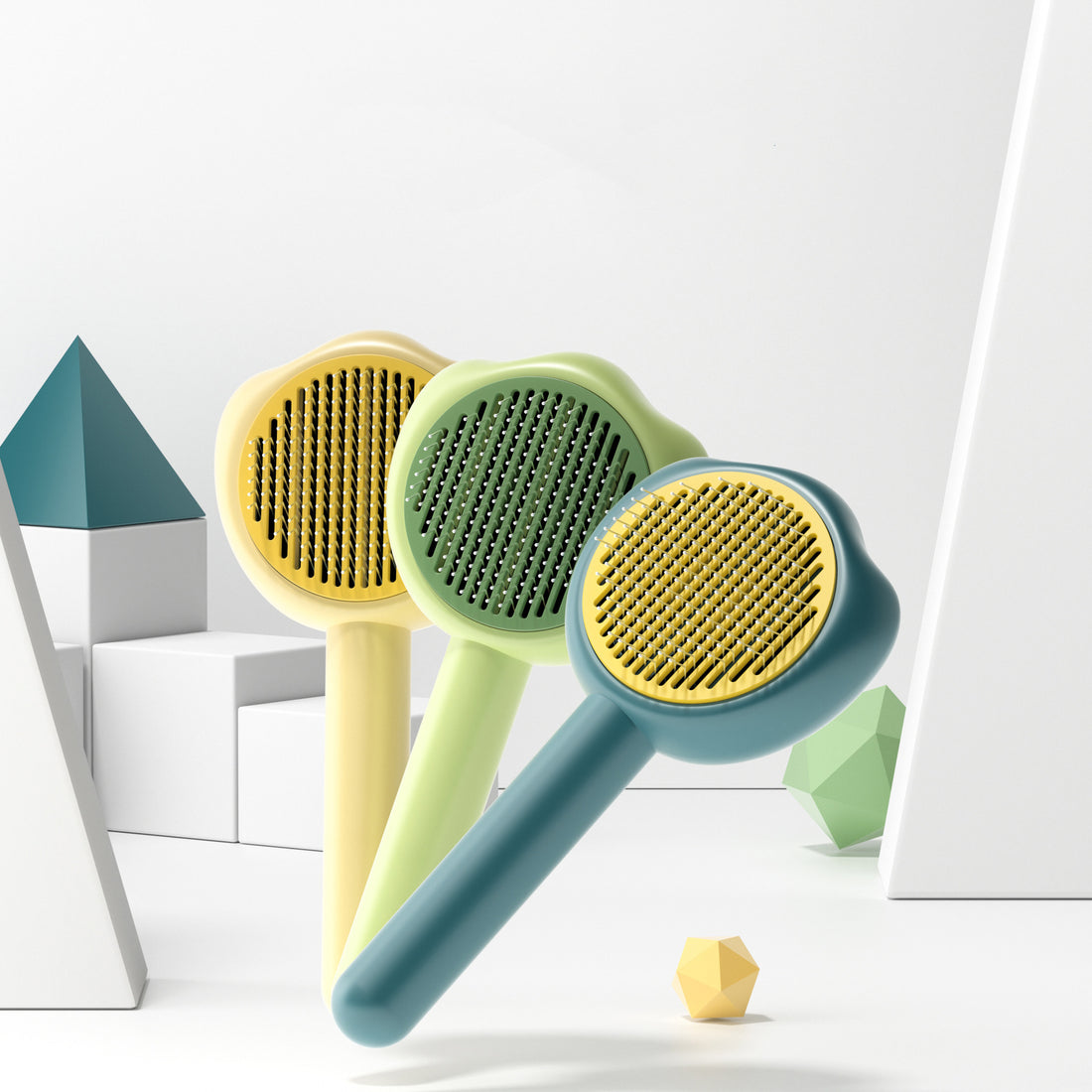 Pet Self Cleaning Grooming Needle Comb Hair Remover Brush Tool